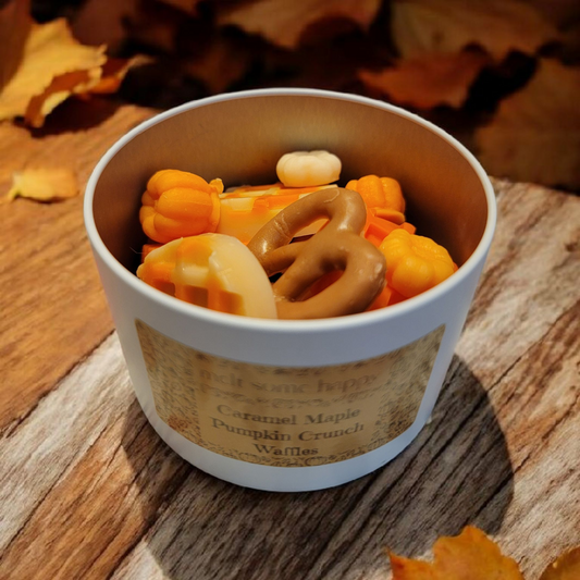Caramel Maple Pumpkin Crunch Waffles