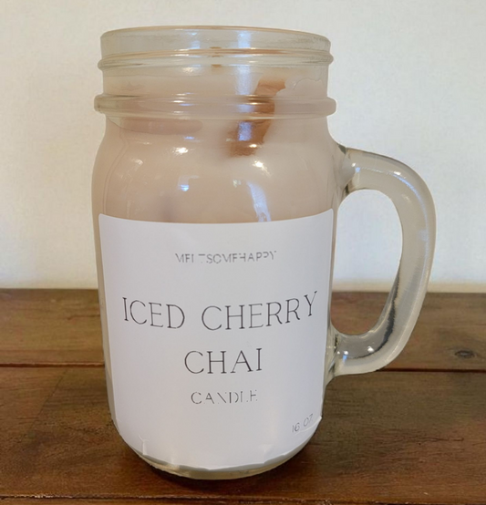 Iced Cherry Chai Tea Latte